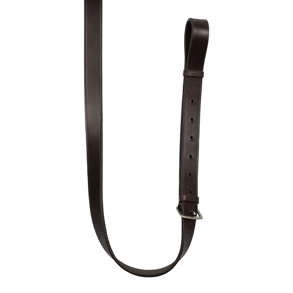 Equestro Reins With Leather And Rubber Martingale