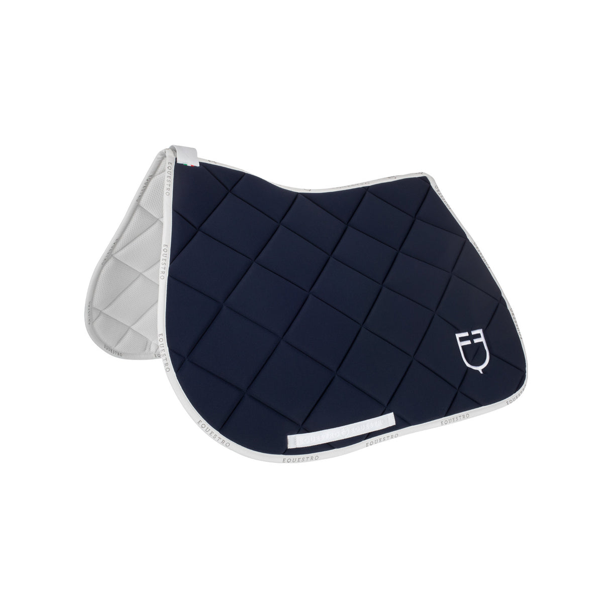 Jumping saddle pad technical fabric with logo