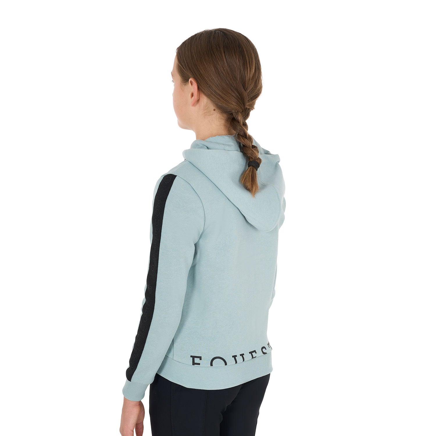 Equestro Girls' Full Zip Sweatshirt Inner Fleece #colour_grey
