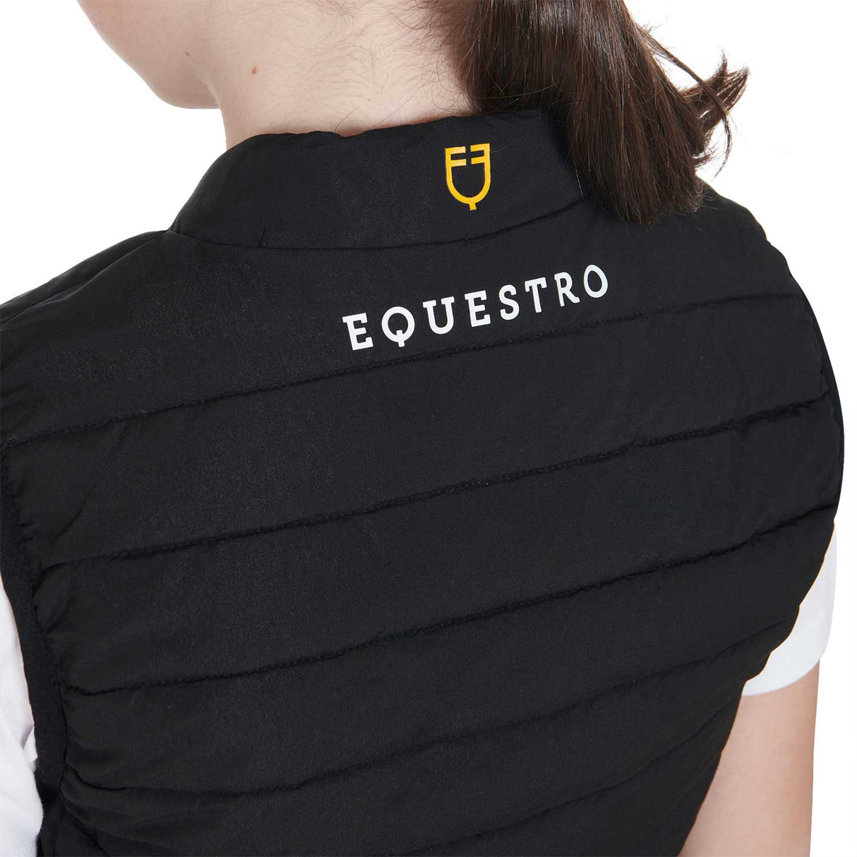 Equestro Kids' Vest In Technical Fabric #colour_black