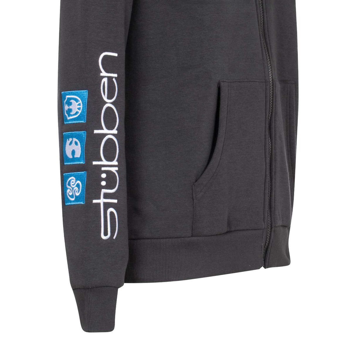 Equestro Men's Hoddie With Multilogo Patches #colour_grey