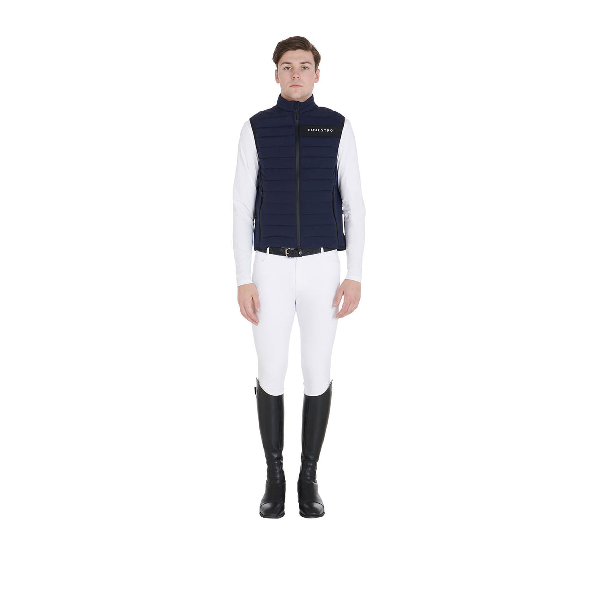 Men's vest in windproof technical fabric