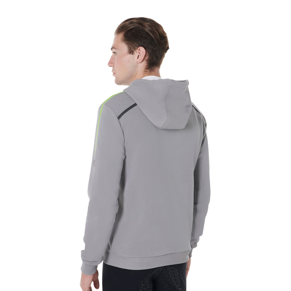 Equestro Men's Front Zip Hoodie #colour_grey