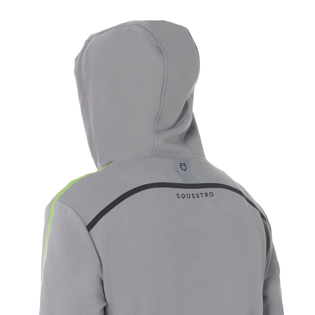 Equestro Men's Front Zip Hoodie #colour_grey
