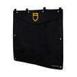Equestro Short Stable Curtain With Embroidered Logo #colour_black