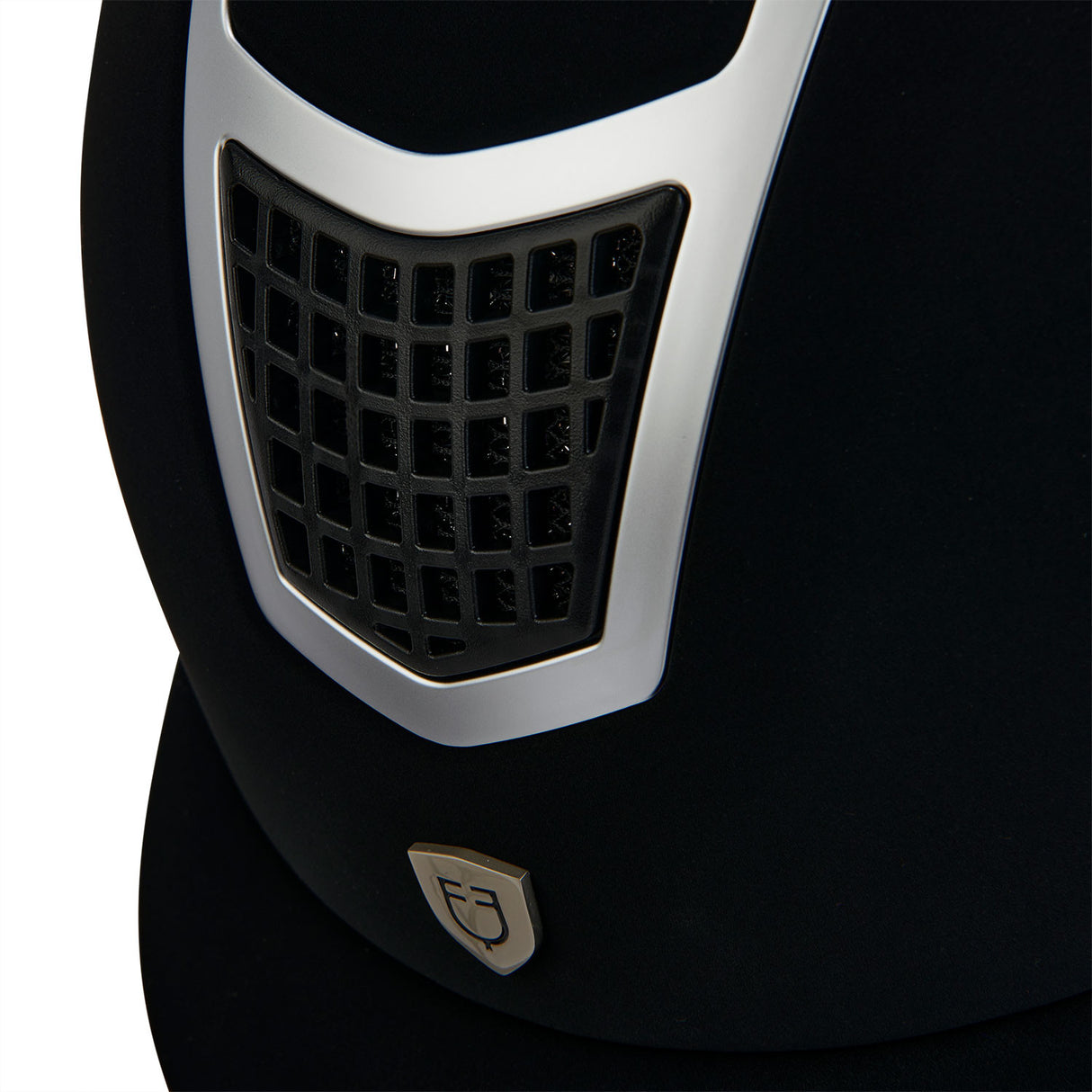 Helmet with colored velvet frame