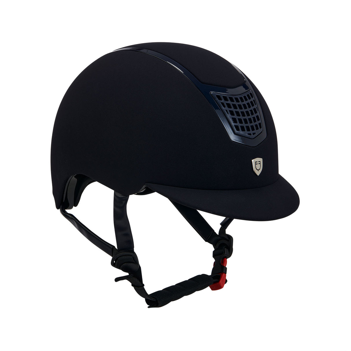 Helmet with colored velvet frame