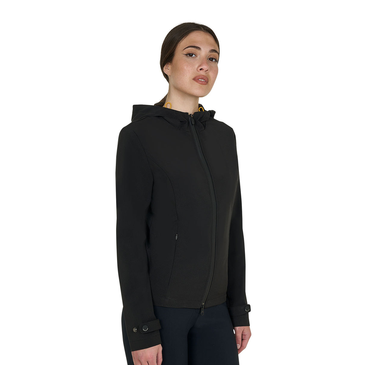 Women's slim fit softshell jacket with windproof zip