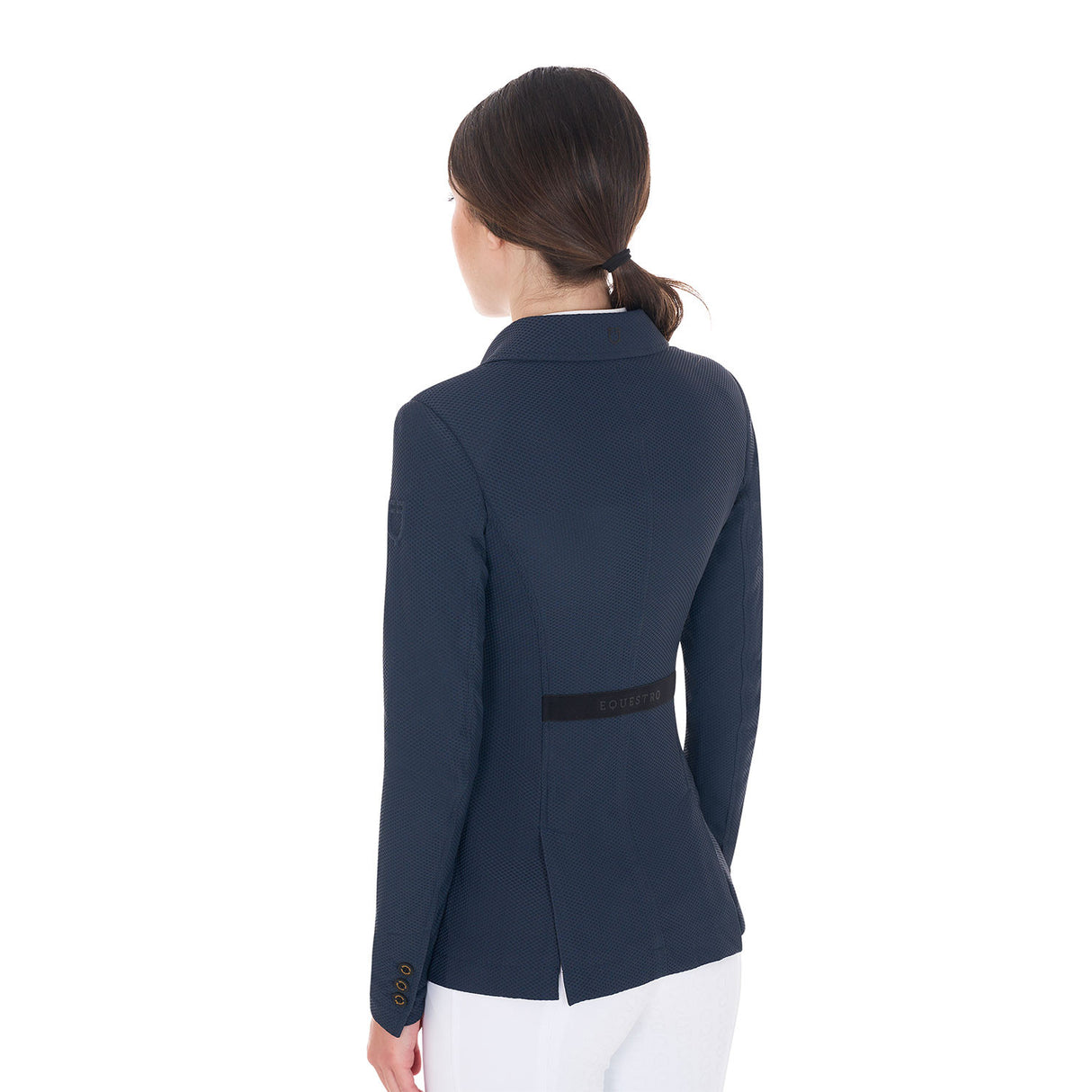 Women's competition jacket four buttons perforated fabric