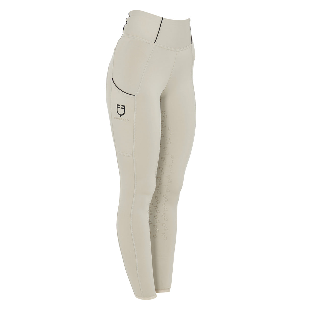 Equestro Women's Slim Fit Full Grip Leggings