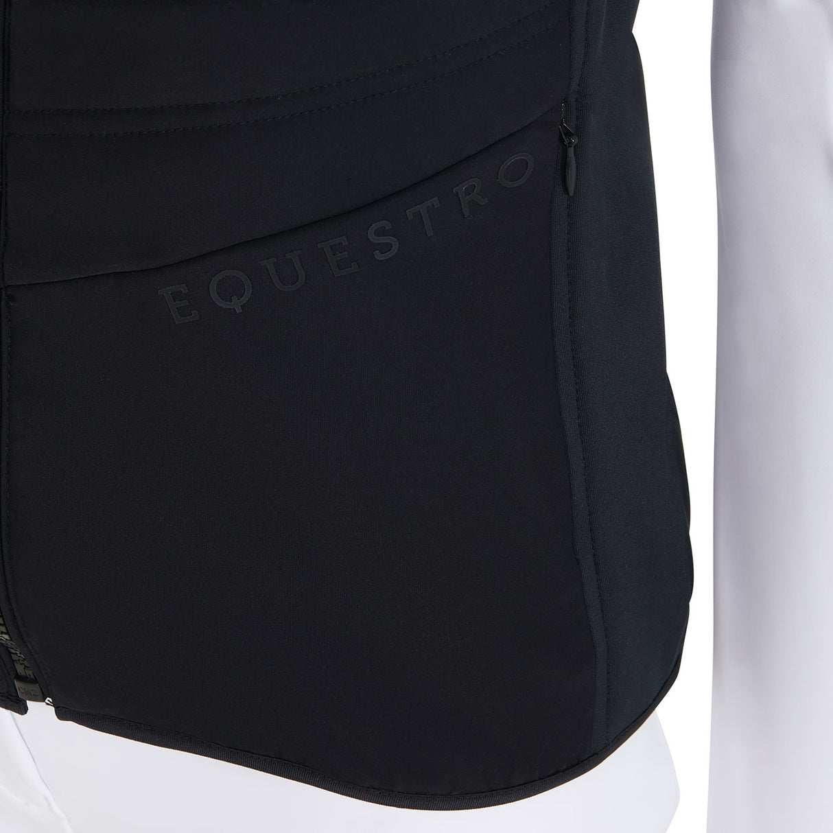 Women's slim fit vest in technical fabric