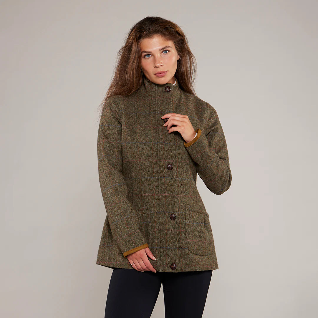 Toggi Ladies Elgin Waterproof Tweed Coat #colour_glenfinnan-tweed
