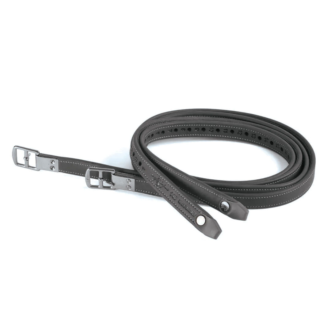 Equipe Stirrup Leather With Steel Capsule #colour_black