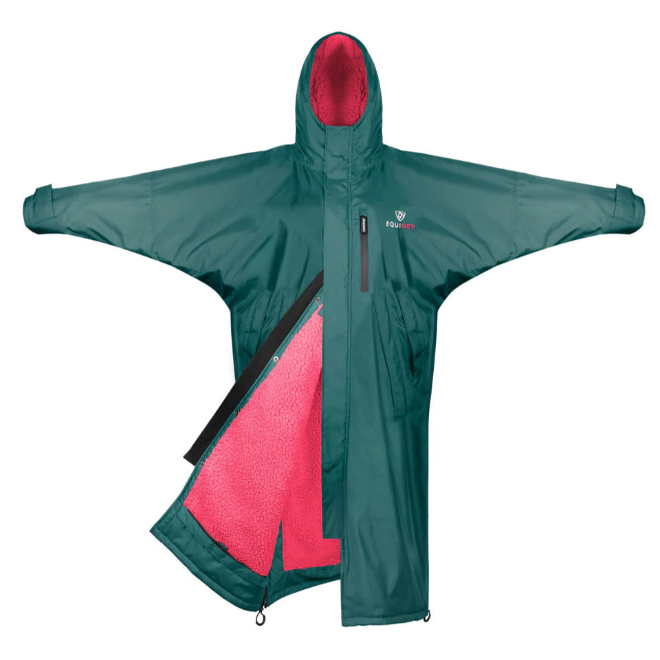 EQUIDRY Children's Thick Fleece Evolution #colour_teal-peacock-pink