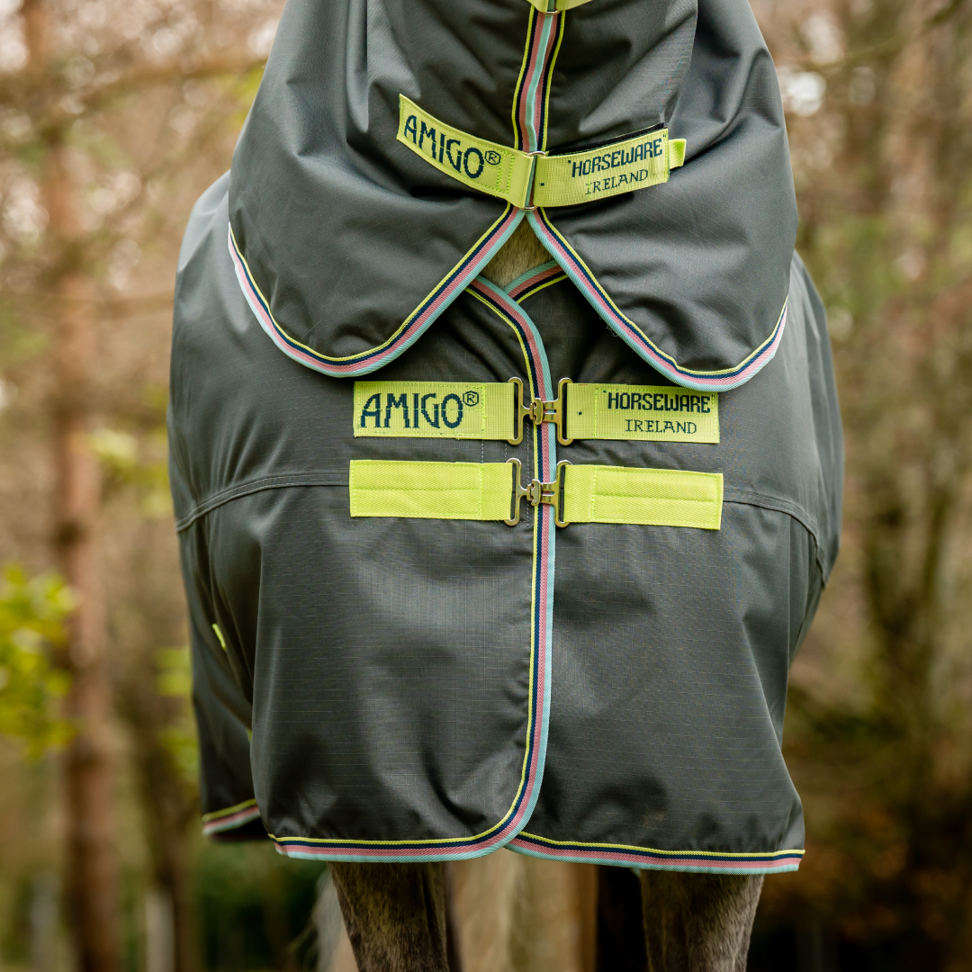 Horseware Ireland Amigo Hero 600D With Ripstop Plus 100g #colour_shadow-lime-navy
