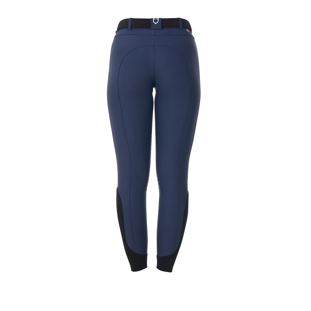 Equestro Women's Knee Grip Breeches Equestro X Fise #colour_blue