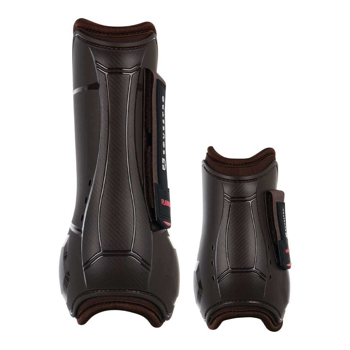 Equestro Tendon Boots And Closed Fetlock In TPU And Neoprene #colour_brown