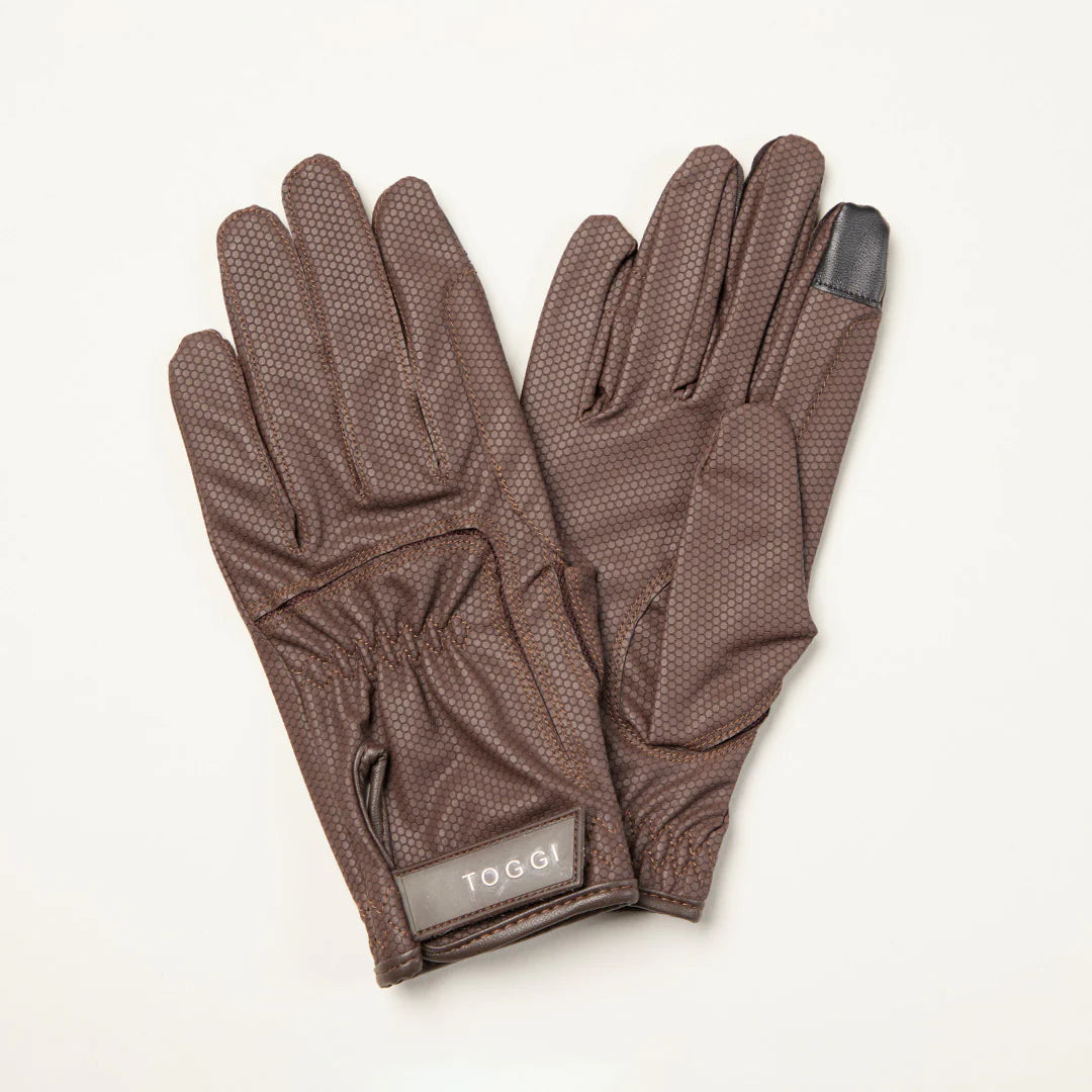 Toggi Stoneleigh Riding Gloves #colour_brown