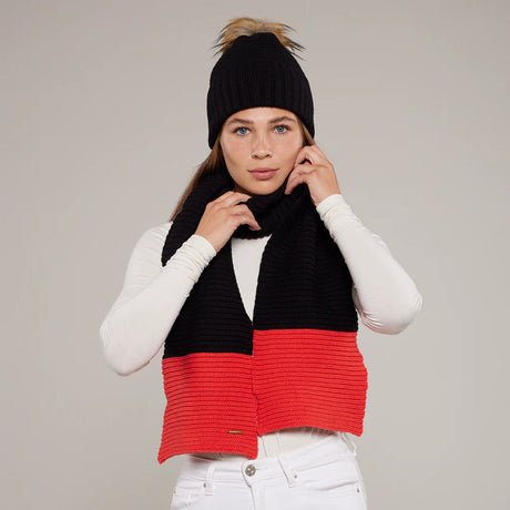 Toggi Thorpe Knitted Scarf #colour_black