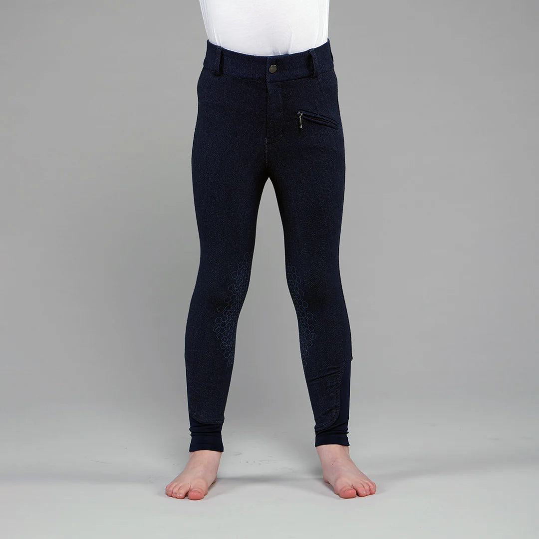 Toggi Children's Yard Master Denim Breeches #colour_denim