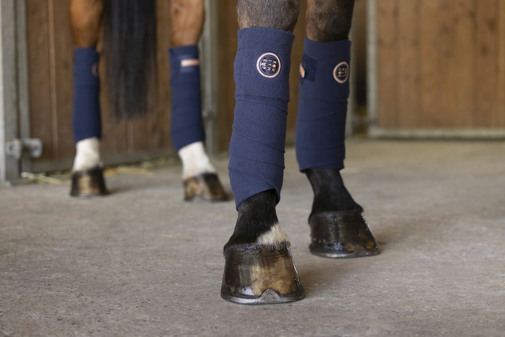 Equitheme Skolstart Polo Bandages #colour_navy