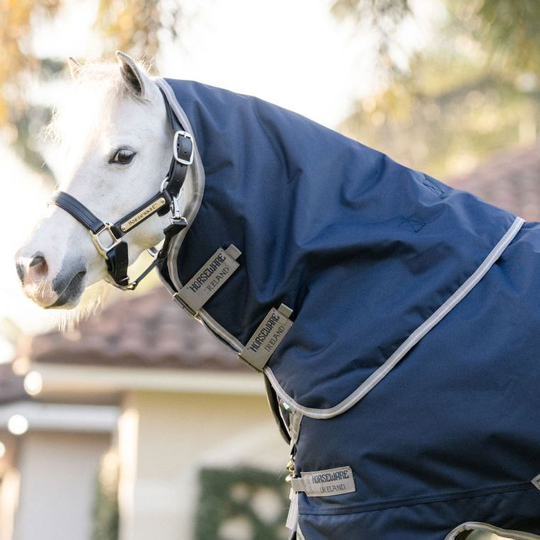 Horseware Ireland Amigo 1200D Pony 250g Turnout Rug #colour_navy-titanium-grey-silver