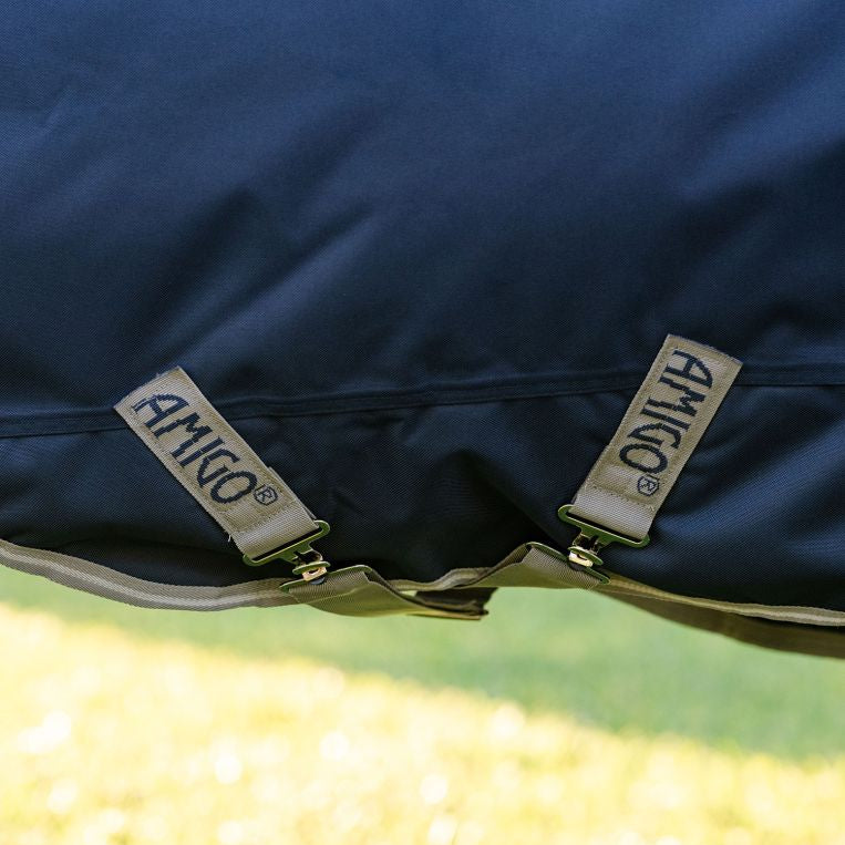Horseware Ireland Amigo 1200D Pony 250g Turnout Rug #colour_navy-titanium-grey-silver