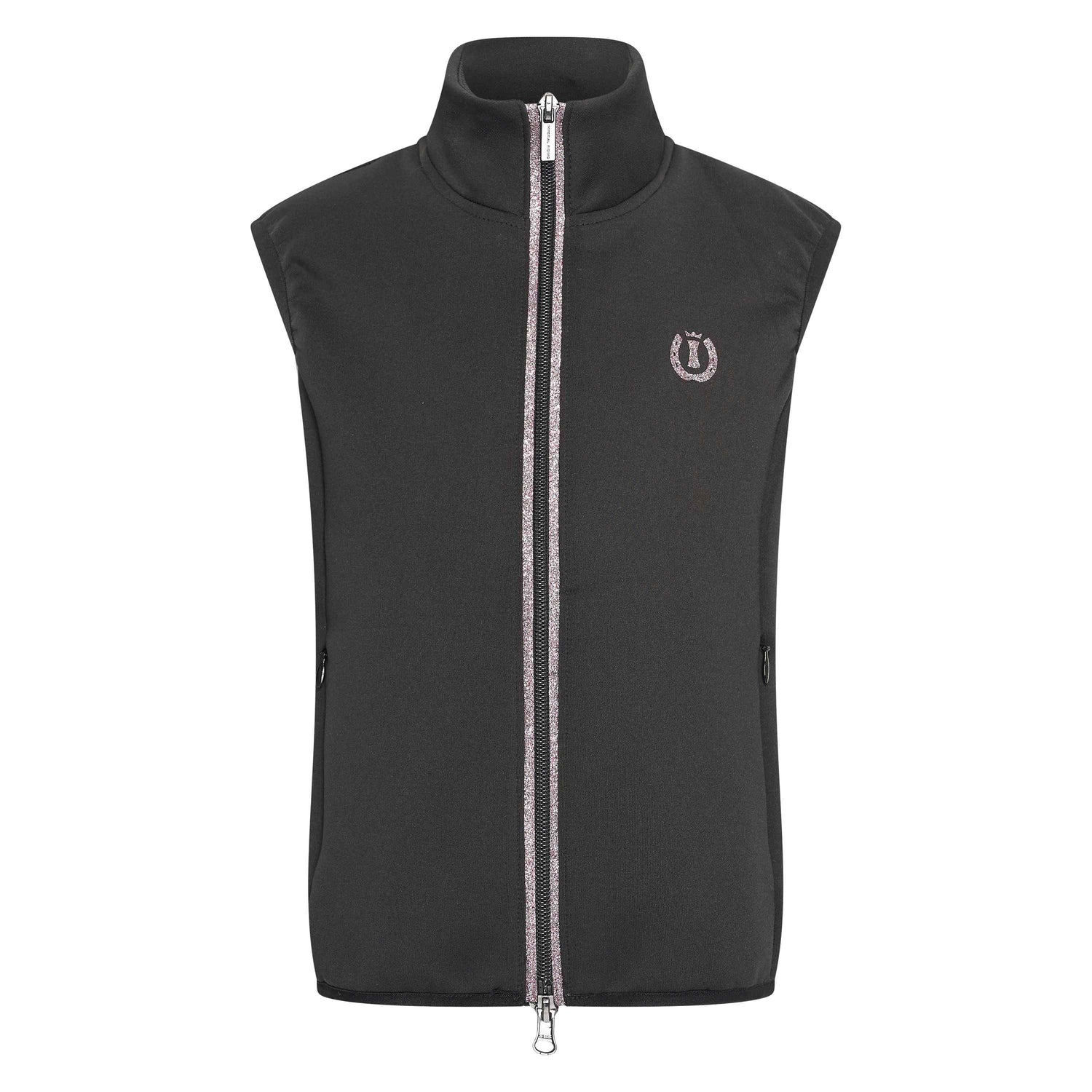 Imperial Riding Izzy Sun Children's Bodywarmer #colour_black