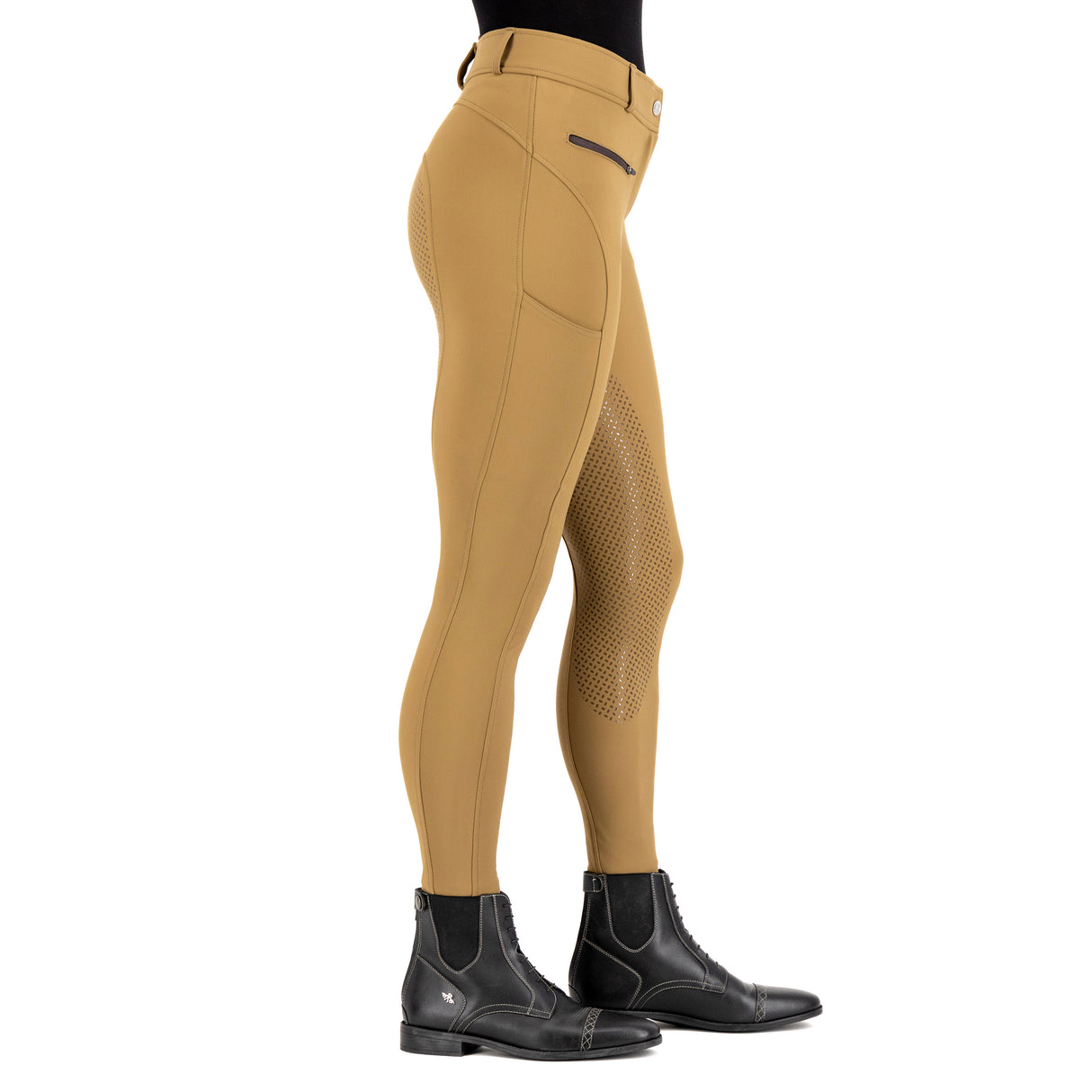 HV Polo Favourite Sporty Full Grip Riding Breeches #colour_straw