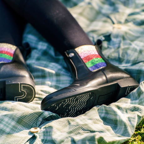 Imperial Riding Children's Rainbow Jodhpur Boots #colour_black