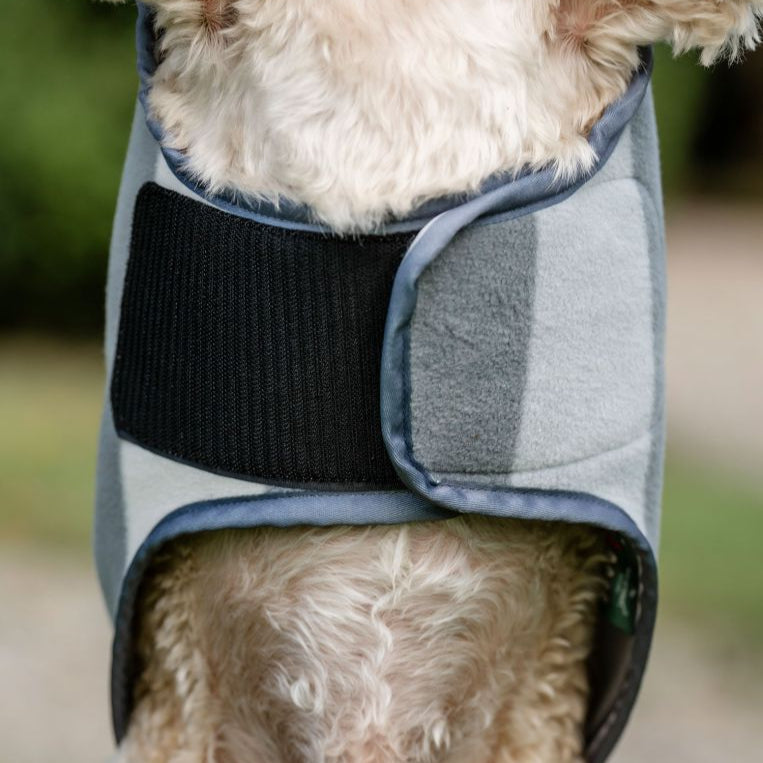 Horseware Ireland Newmarket Dog Fleece #colour_whitney-charcoal