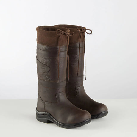 Toggi Ravine Children's Leather Country Boot #colour_bitter-chocolate
