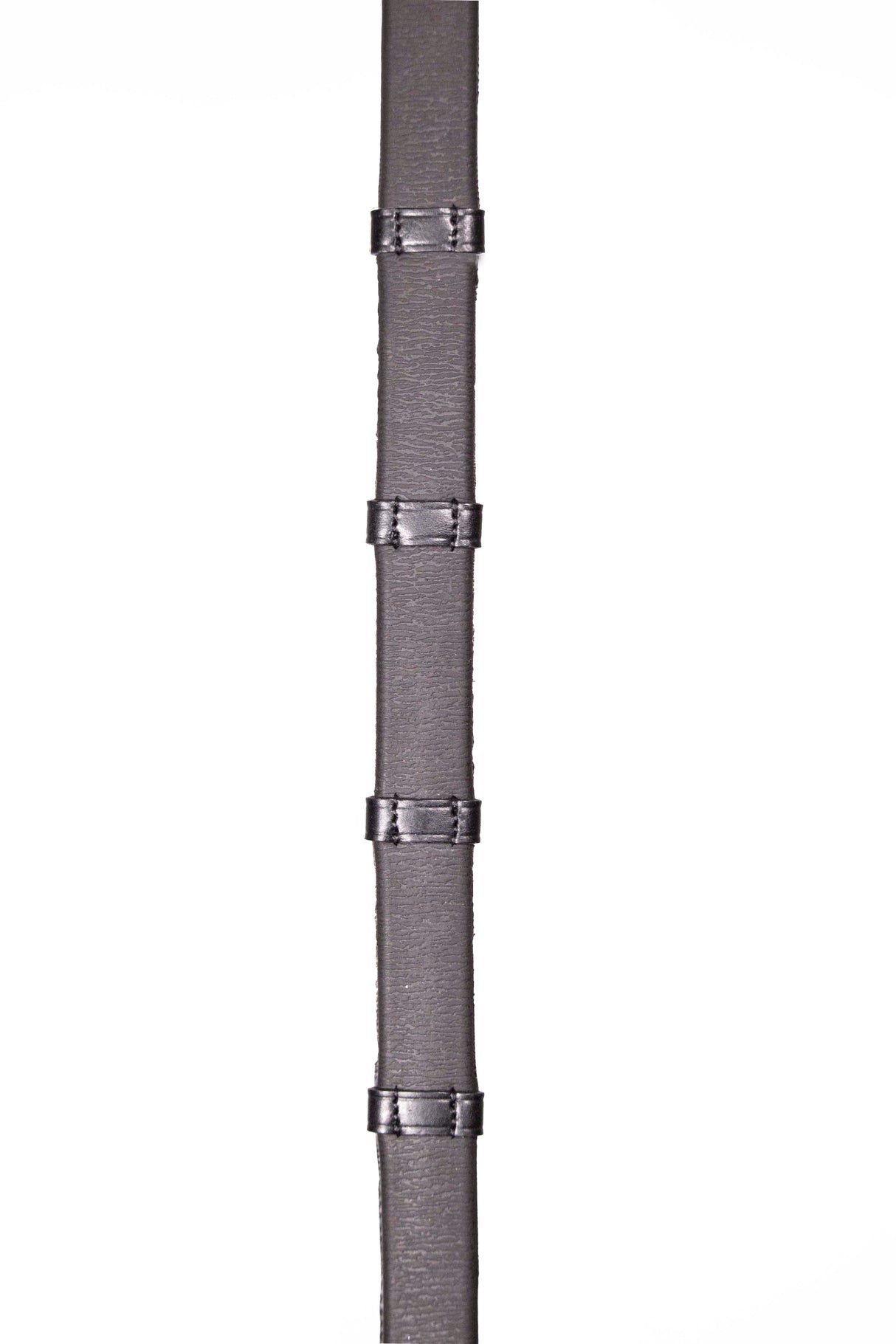 Henry James Xtreme Eventer Hybrid Rubber Reins With Leather Stoppers #Colour_black