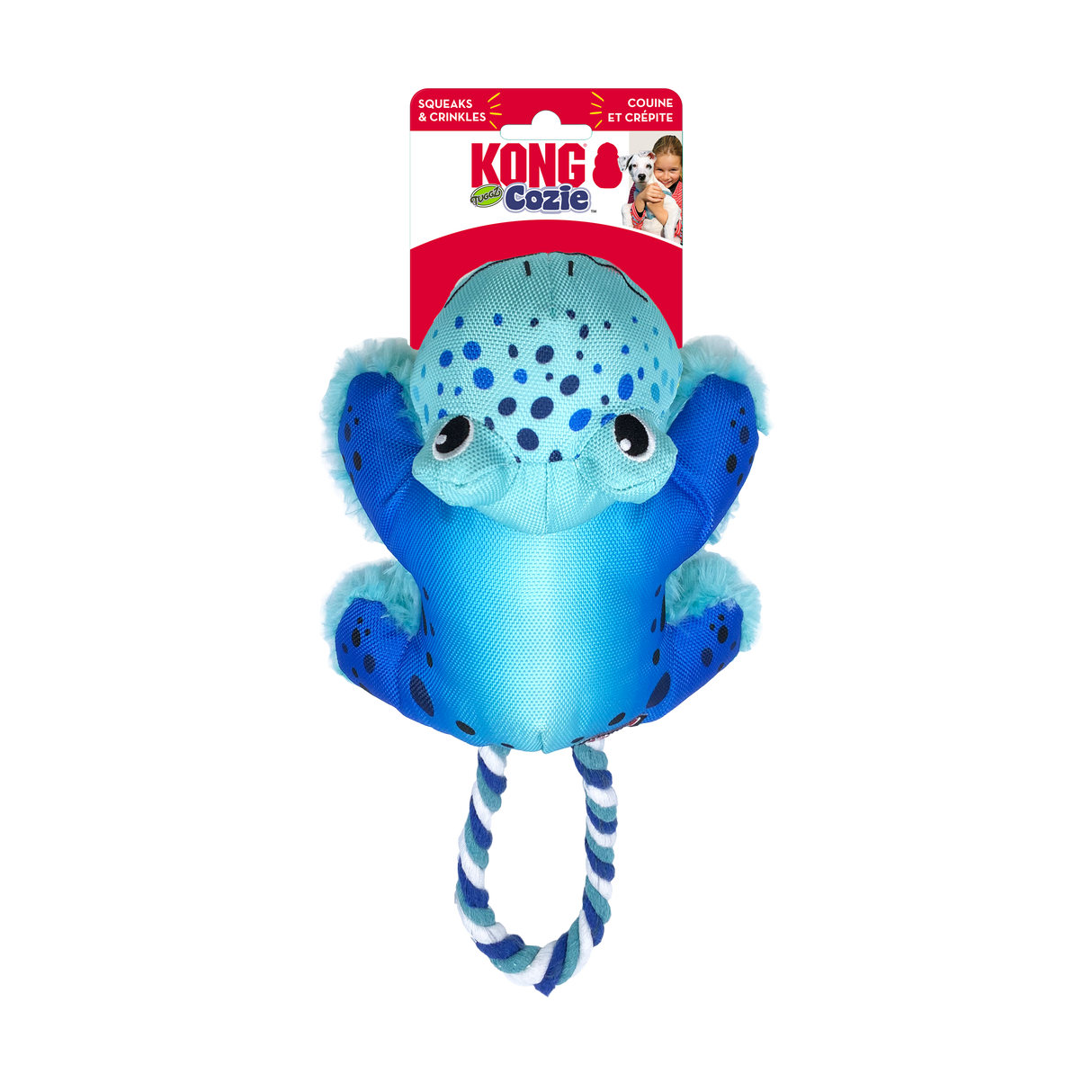 KONG Cozie Tuggz Frog