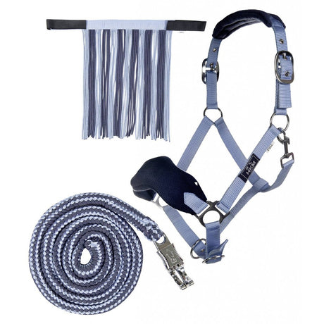 HKM Head Collar & Lead Rope with Panic Hook & Fly Fringe