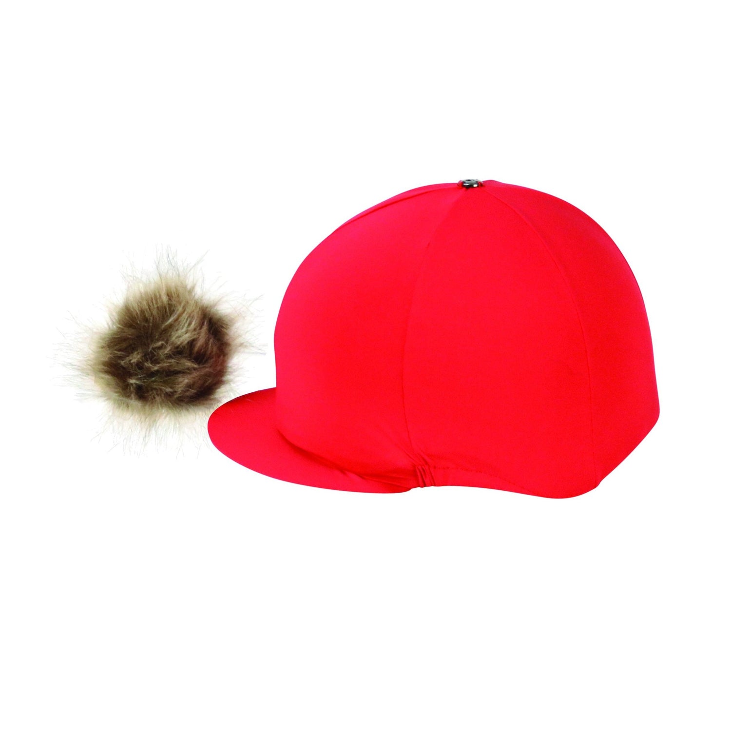 Couvre-chapeau Hy Equestrian avec pompon en fausse fourrure