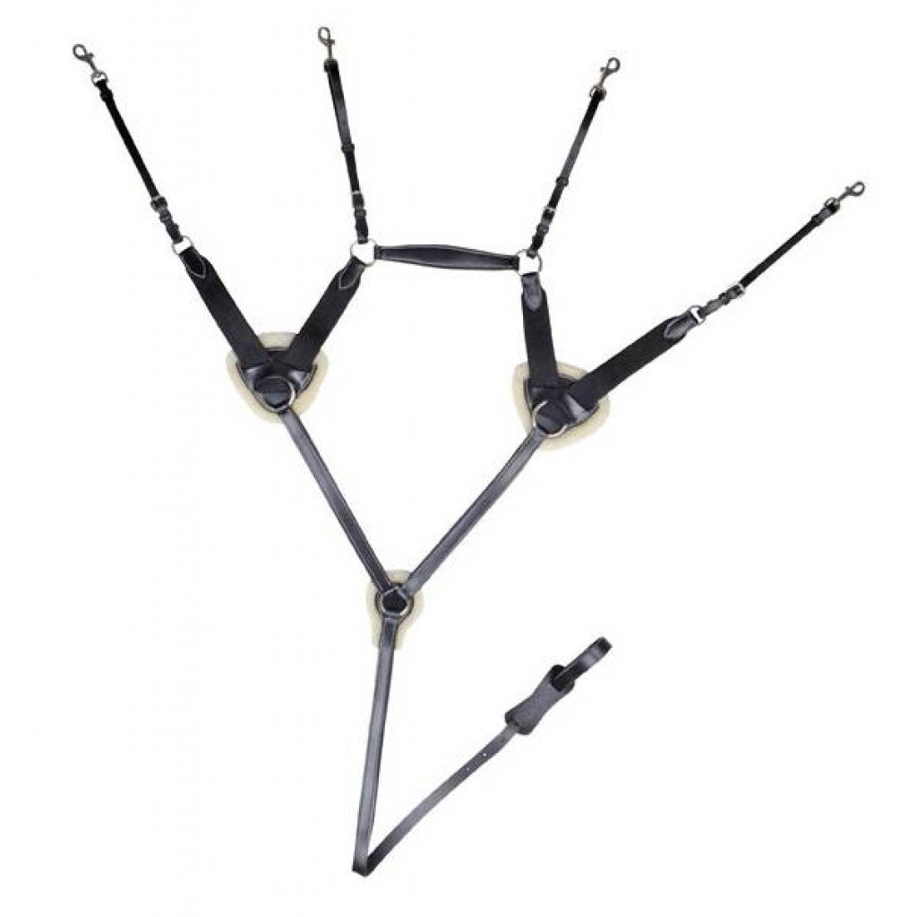 HKM Breastplate/Martingale med Lambswool 4154