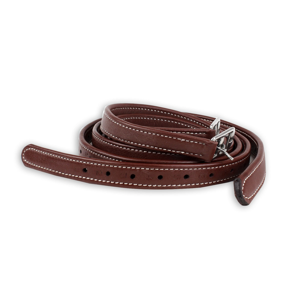KM Elite Luxury Stirrup Leathers #colour_chestnut