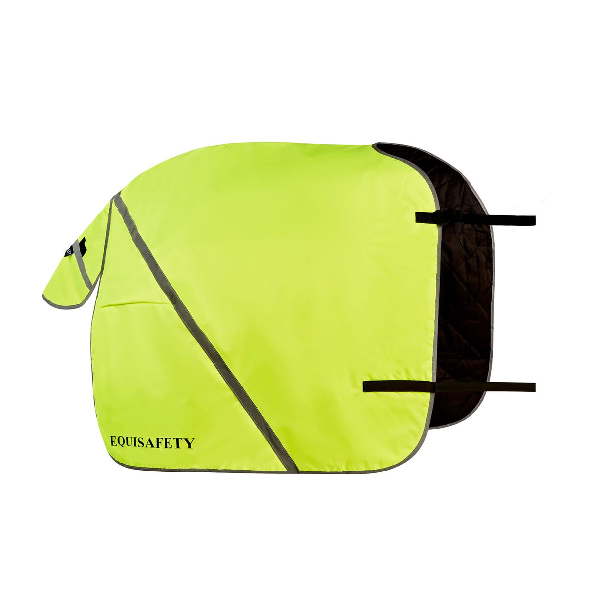 Equisafety Hi-Vis Waterproof Quarter Sheet #colour_yellow