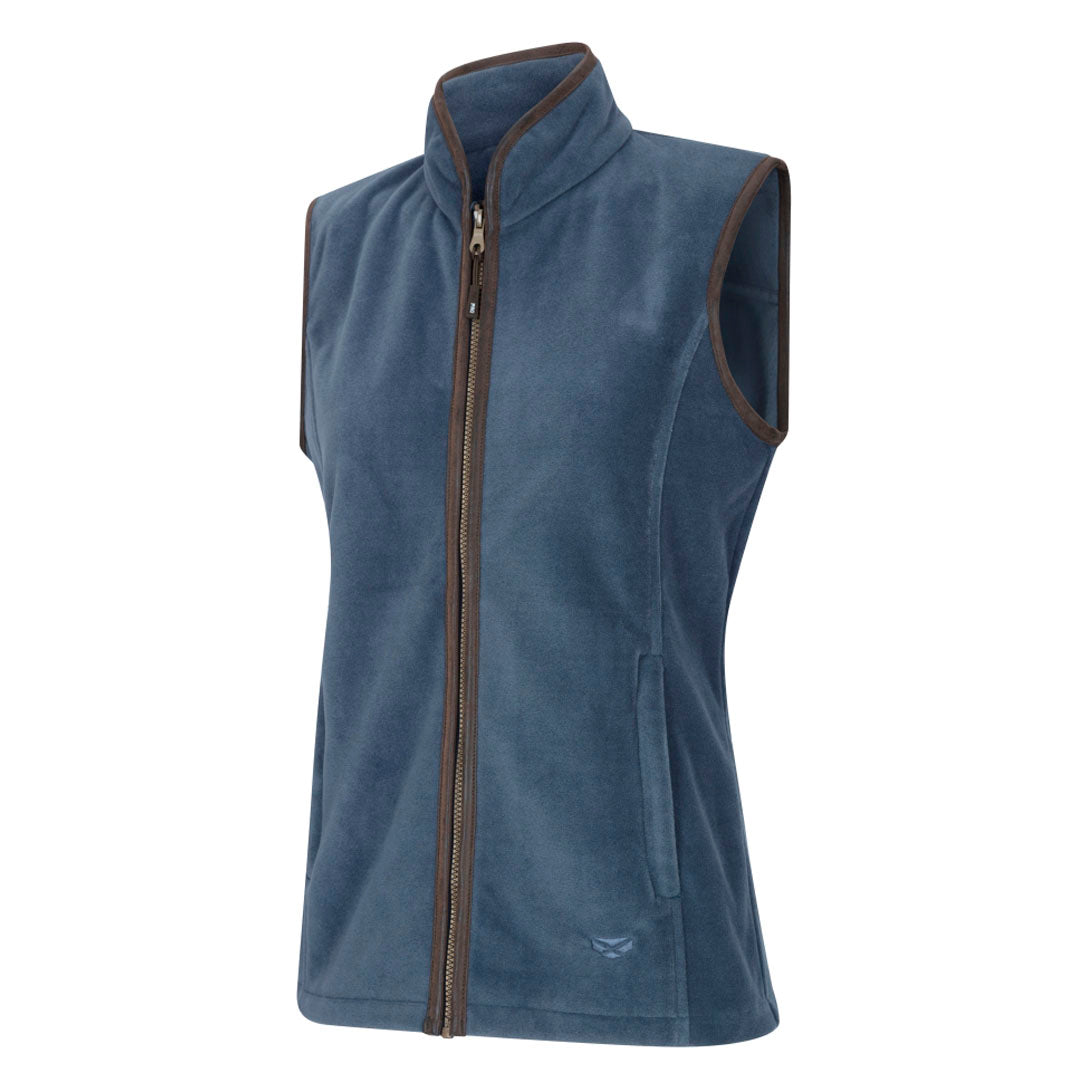 Hoggs of Fife Stenton Ladies Fleece Gilet #colour_slate-grey