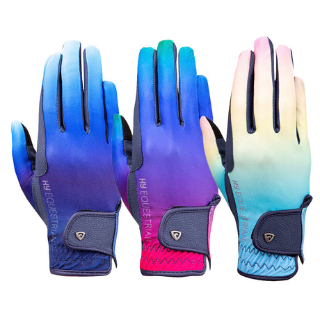 Gants d'équitation pour adultes Hy Equestrian Ombre