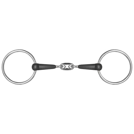 Mackey Double Jointed Rubber Snaffle Bit