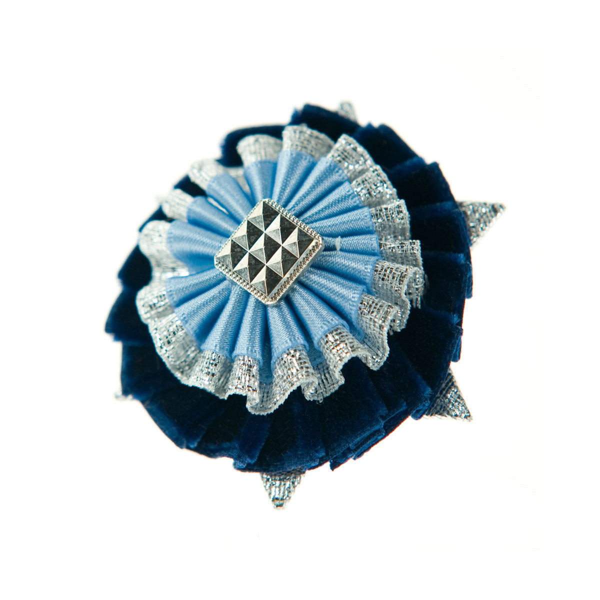 ShowQuest Boston/Ludlow Buttonhole #colour_navy-pale-blue-silver