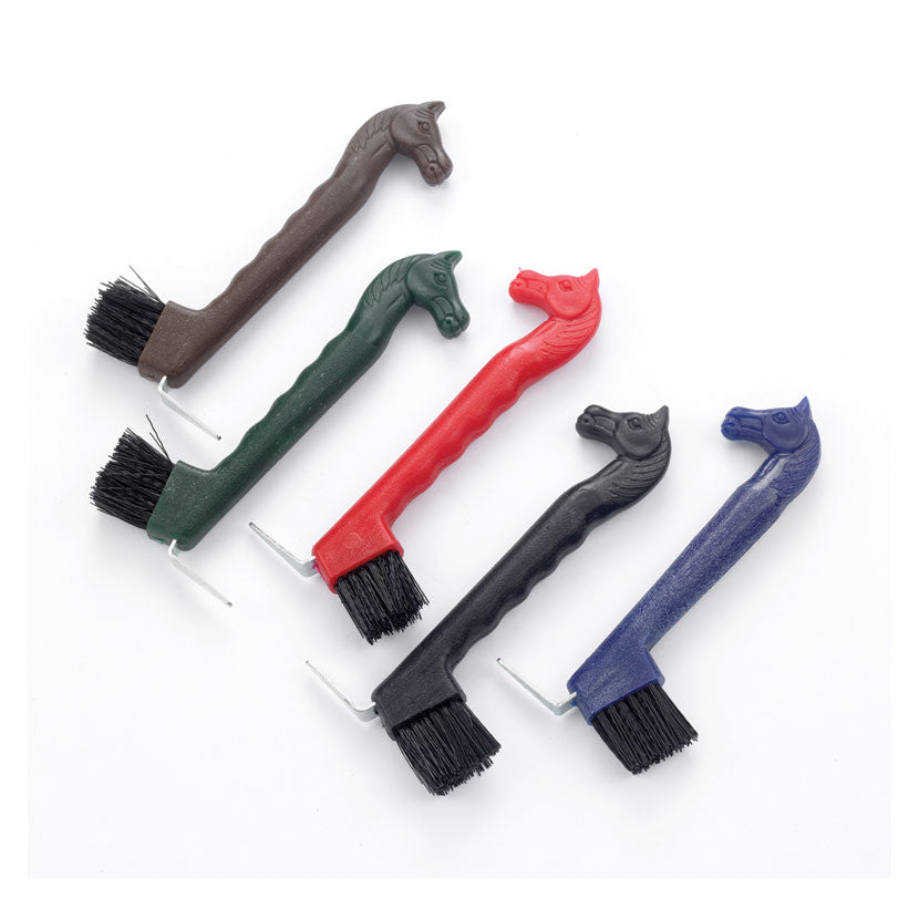 Lincoln Horse Head Hoof Pick med børste