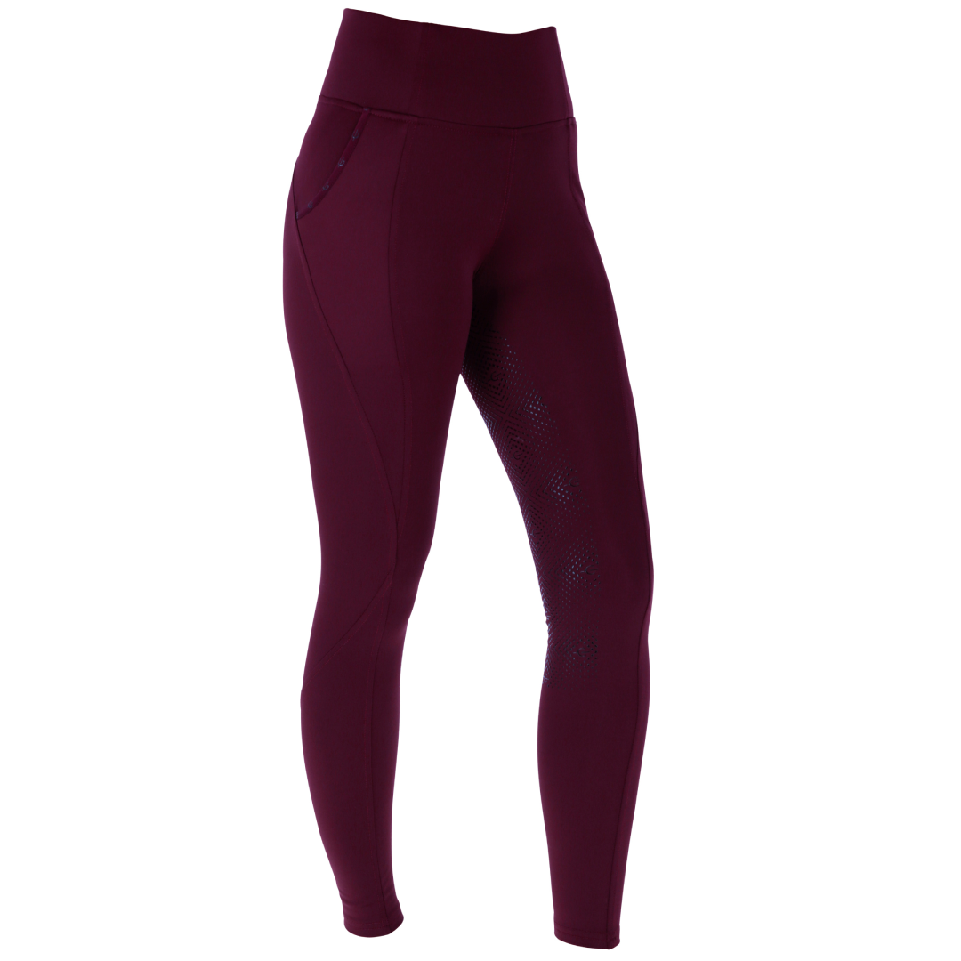 Covalliero Ladies Riding Tights #colour_aubergine
