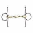 Shires Brass Alloy Full Cheek Snaffle with Lozenge