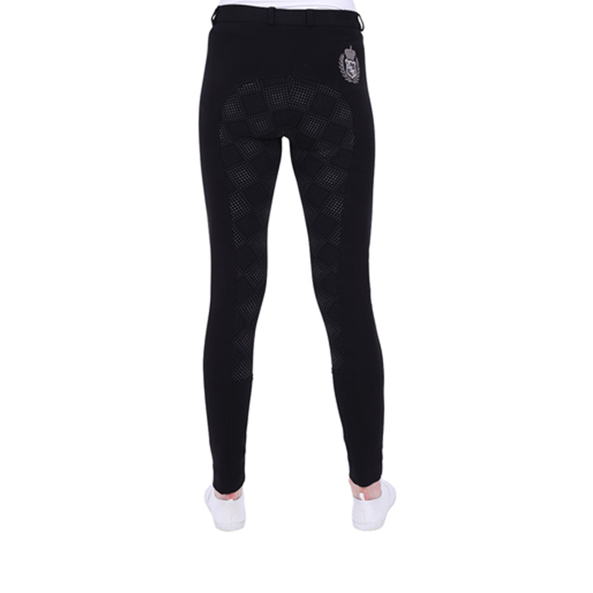 GS Equestrian Carol Damen-Reithose mit Vollbesatz, zweifarbig, Silikon