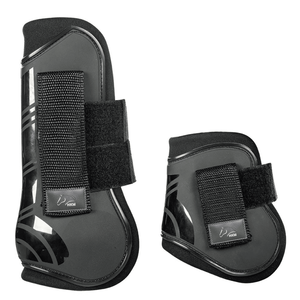 HKM Genua Protection And Fetlock Boots #colour_black-black