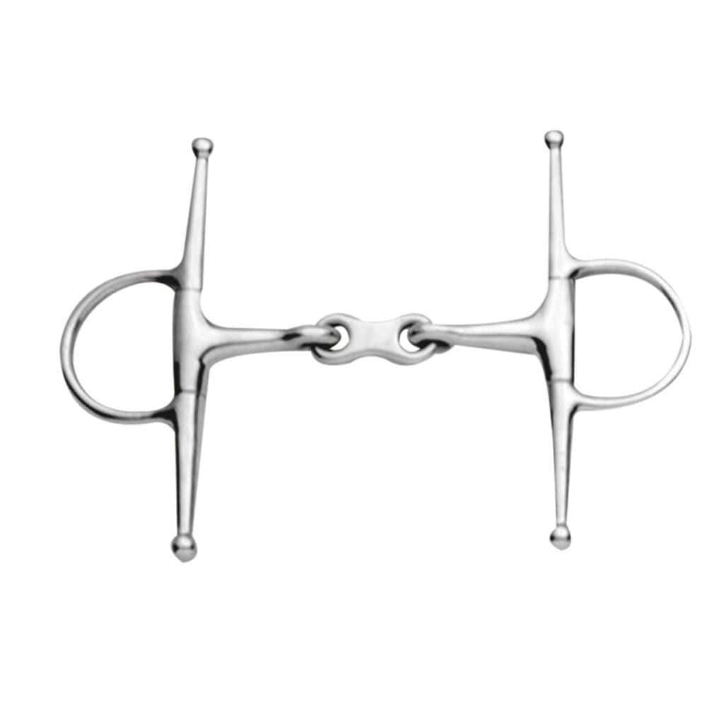 Korsteel Edelstahl-Trensengebiss French Link Full Cheek Eggbutt