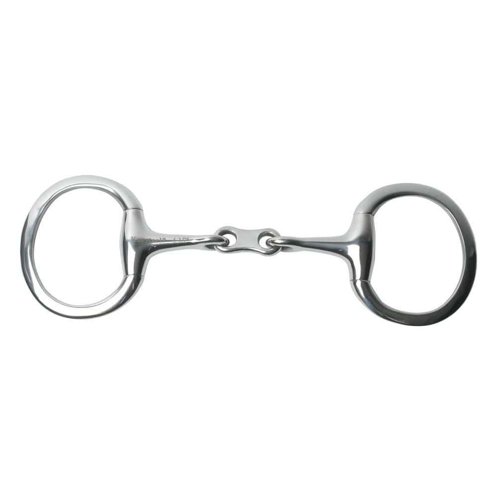 Korsteel rustfrit stål fransk link ægglebutt snaffle bit